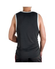 MACHO - CMV004 T-SHIRT DE SPORT NOIR TAILLE S/M