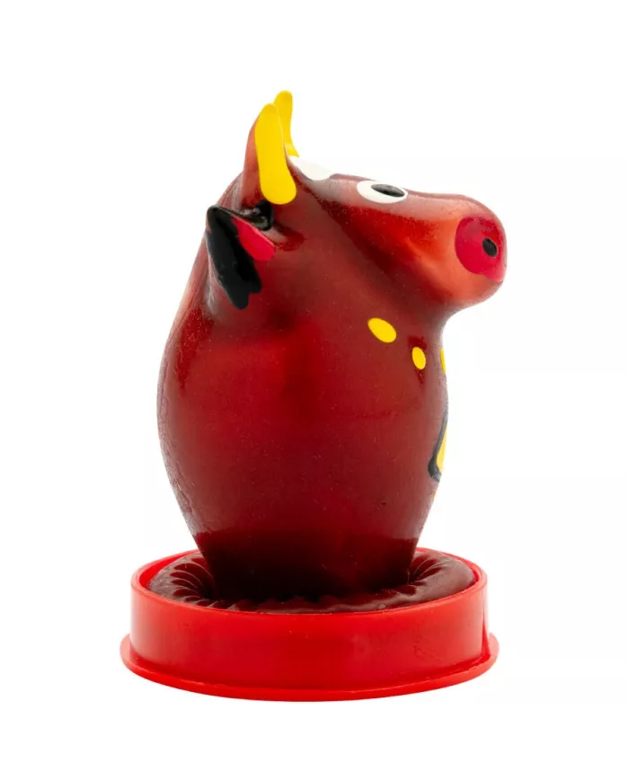 CONDOMERIE - PRÉSERVATIFS FANTAISIE PEINTS À LA MAIN MODÈLE TAUREAU 1 CONDOMERIE - PRÉSERVATIFS FANTAISIE PEINTS À LA MAIN MODÈLE TAUREAU 1