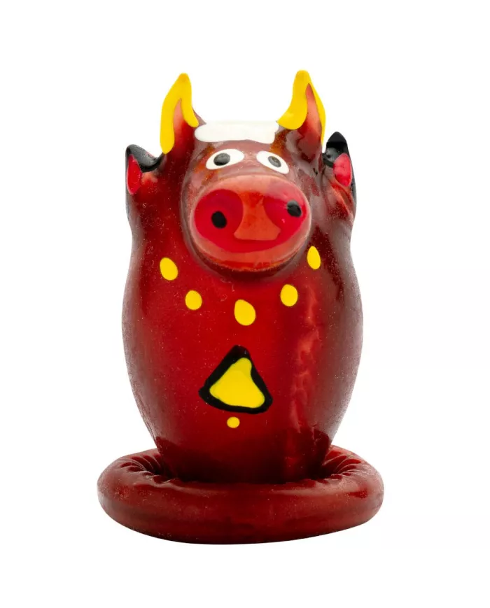 CONDOMERIE - PRÉSERVATIFS FANTAISIE PEINTS À LA MAIN MODÈLE TAUREAU 1 CONDOMERIE - PRÉSERVATIFS FANTAISIE PEINTS À LA MAIN MODÈLE TAUREAU 1