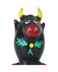 CONDOMERIE - PRÉSERVATIFS FANTAISIE PEINTS À LA MAIN TAUREAU NOIR MODÈLE 1 CONDOMERIE - PRÉSERVATIFS FANTAISIE PEINTS À LA MAIN TAUREAU NOIR MODÈLE 1