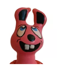 CONDOMERIE - PRÉSERVATIFS FANTAISIE PEINTS À LA MAIN LIÈVRE ROSE QUI RIT