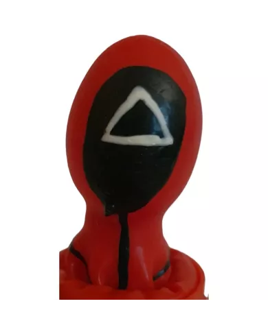 CONDOMERIE - TRIANGLE DE PRÉSERVATIFS FANTAISIES PEINTS À LA MAIN