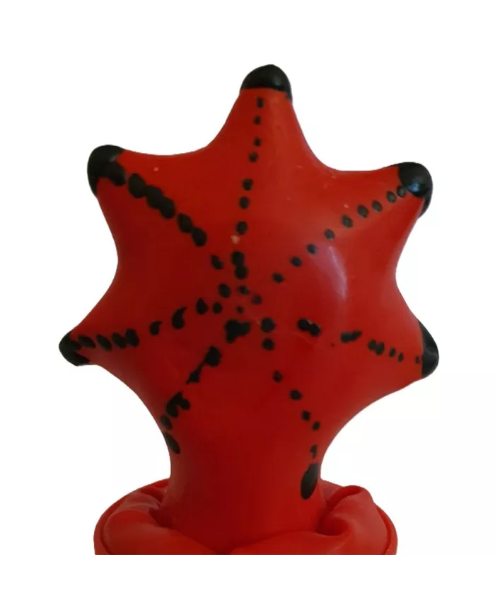 CONDOMERIE - PRÉSERVATIFS FANTAISIE PEINTS À LA MAIN ÉTOILES DE MER CONDOMERIE - PRÉSERVATIFS FANTAISIE PEINTS À LA MAIN ÉTOILES DE MER