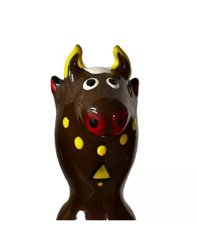 CONDOMERIE - PRÉSERVATIFS FANTAISIE PEINTS À LA MAIN TAUREAU NOIR MODÈLE 2