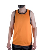 MACHO - CMV005 T-SHIRT DE SPORT ORANGE S/M