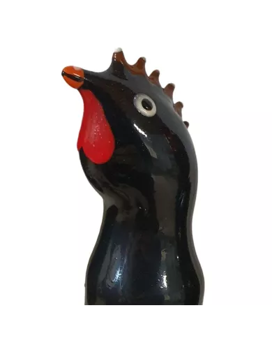 CONDOMERIE - PRÉSERVATIFS FANTAISIE PEINTS À LA MAIN COQ NOIR