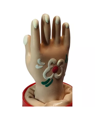 CONDOMERIE - PRÉSERVATIFS FANTAISIE PEINTS À LA MAIN MODÈLE MAIN 2