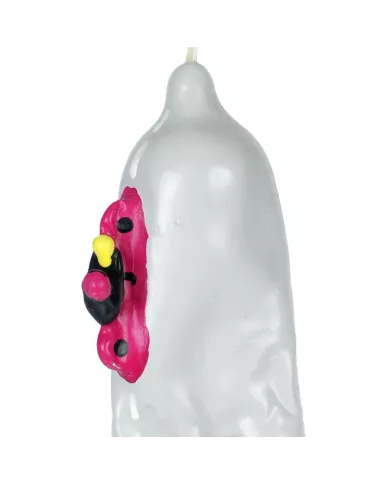 CONDOMERIE - PRÉSERVATIFS FANTAISIE PEINTS À LA MAIN MOTO XL