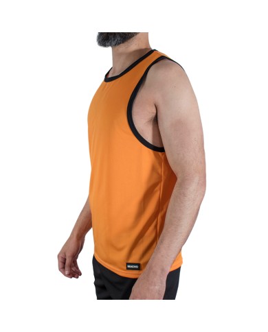 MACHO - CMV005 T-SHIRT DE SPORT ORANGE S/M