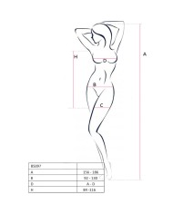 PASSION - BS097 BODYSTOCKING NOIR TAILLE UNIQUE
