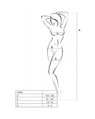 PASSION - BS098 BODYSTOCKING NOIR TAILLE UNIQUE