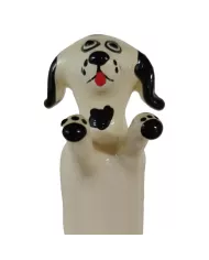 CONDOMERIE - PRÉSERVATIFS FANTAISIE PEINTS À LA MAIN HAPPY WHITE DOG XL