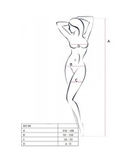 PASSION - BODYSTOCKING BS100 NOIR TAILLE UNIQUE