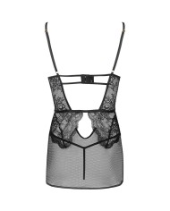 LIVCO CORSETTI FASHION - BARIRIN LC 90633 CHEMISE + CULOTTE NOIR L/XL