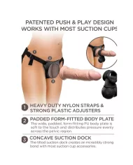 KING COCK - ELITE KIT HARNAIS RÉGLABLE DELUXE ANNEAU AVEC TESTICULES & GODE 20.3 CM KING COCK - ELITE KIT HARNAIS RÉGLABLE DELUXE ANNEAU AVEC TESTICULES & GODE 20.3 CM