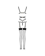 LIVCO CORSETTI FASHION - THIARA LC 20213 ENSEMBLE CORPS + BAS NOIR S/M