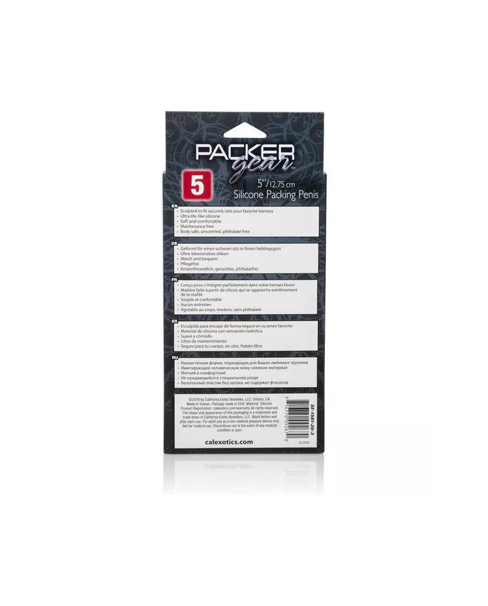 CALEXOTICS - EMBALLAGE SILICONE PÉNIS 12.75 CM CHAIR