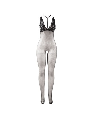 SUBBLIME - 951993 BODYSTOCKING RÉSILLE TRANSPARENTE NOIRE SANS FOURRURE TAILLE UNIQUE