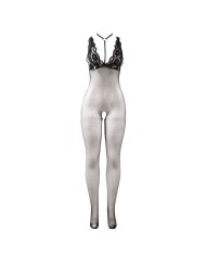 SUBBLIME - 951993 BODYSTOCKING RÉSILLE TRANSPARENTE NOIRE SANS FOURRURE TAILLE UNIQUE
