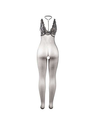 SUBBLIME - 951993 BODYSTOCKING RÉSILLE TRANSPARENTE NOIRE SANS FOURRURE TAILLE UNIQUE