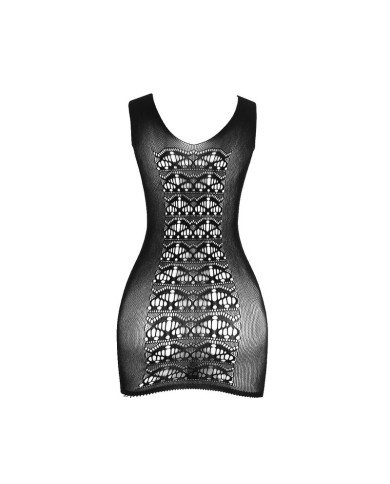 SUBBLIME - 952167 ROBE COURT EN RÉSILLE ÉLASTIQUE NOIR TAILLE UNIQUE