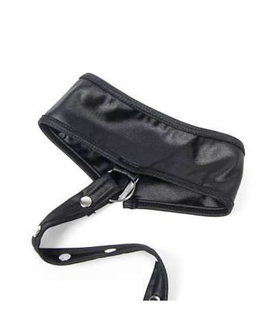 SUBBLIME - 954406 ROBE BONDAGE EN CUIR NOIR S/M
