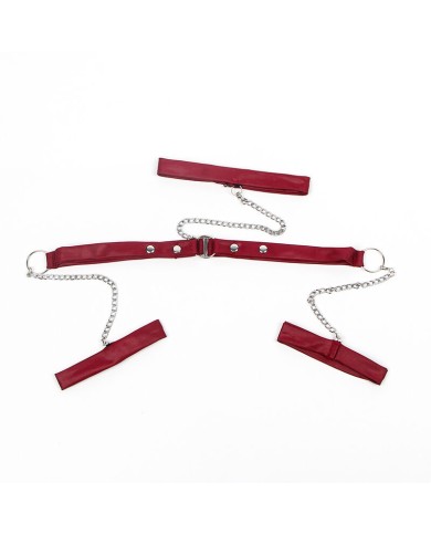 SUBBLIME - 954420 ROBE BONDAGE EN DENTELLE NOIRE S/M