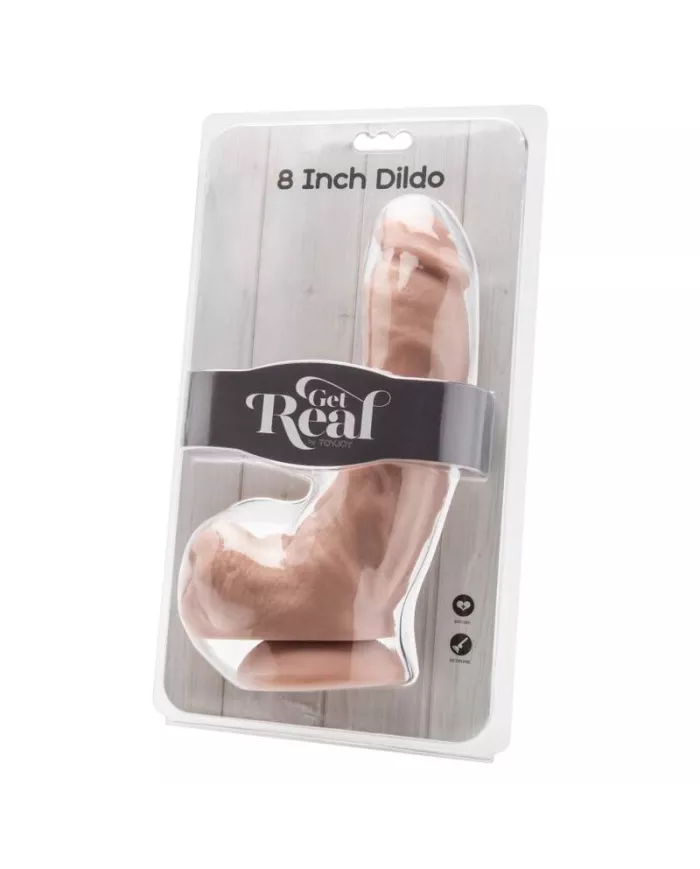 GET REAL - GODE 20,5 CM AVEC BILLES EN PEAU GET REAL - GODE 20,5 CM AVEC BILLES EN PEAU