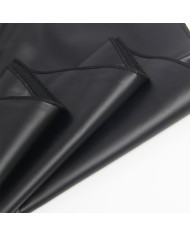 SUBBLIME - 955373 ROBE À BRETELLES EN CUIR NOIR S/M