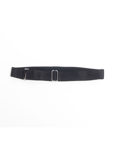 SUBBLIME - 955380 ROBE À BRETELLES EN CUIR NOIR L/XL