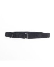 SUBBLIME - 955380 ROBE À BRETELLES EN CUIR NOIR L/XL