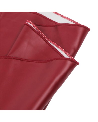 SUBBLIME - 955403 ROBE À BRETELLES EN CUIR BORDEAUX L/XL