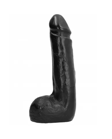ALL BLACK - GODE RÉALISTE NOIR DOUX 20 CM