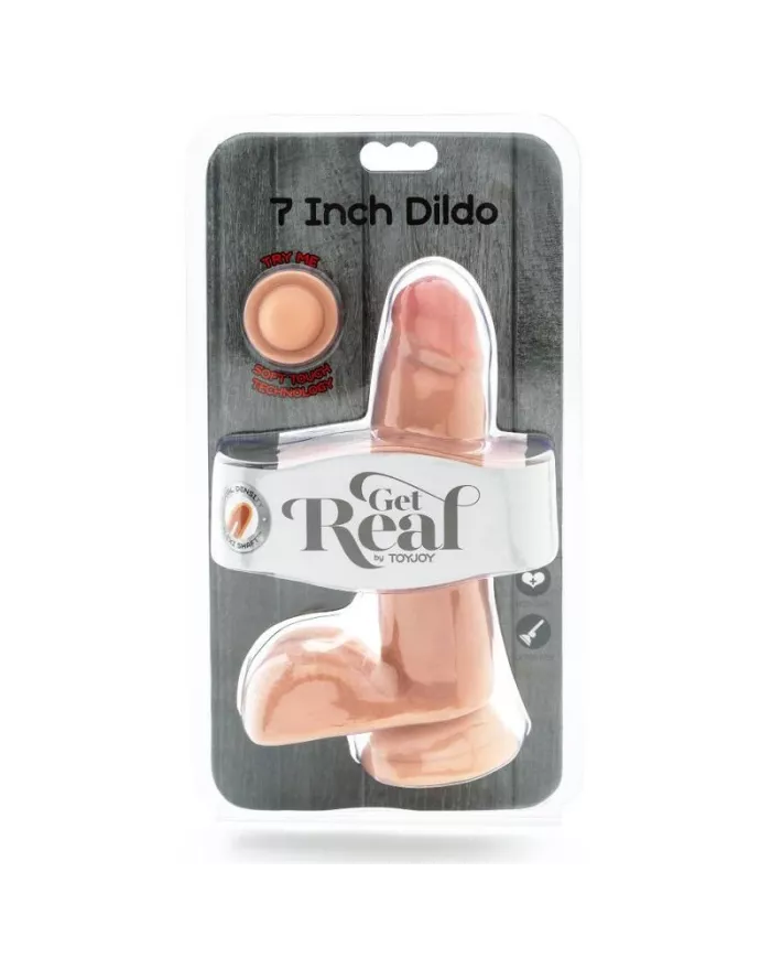 GET REAL - GODE DOUBLE DENSITÉ 12 CM BALLES PEAU