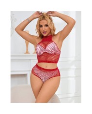 SUBBLIME - 952402 ENSEMBLE RESILLE AVEC LOSANGES ROSES TAILLE UNIQUE