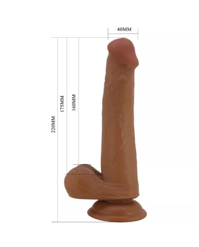 PRETTY LOVE - GRAND GODE RÉALISTE 22 CM MARRON