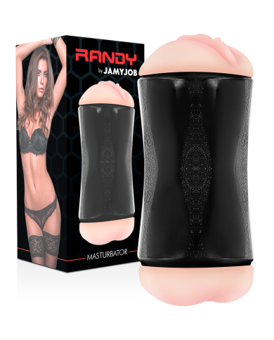 JAMYJOB - MASTURBATEUR DOUBLE TROU RANDY - VAGIN ET ANUS