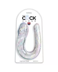 KING COCK - DOUBLE TROUBLE DOUBLE GODE 44 CM TRANSPARENT KING COCK - DOUBLE TROUBLE DOUBLE GODE 44 CM TRANSPARENT
