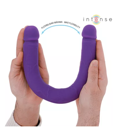 INTENSE - GUNTER DILDO DOUBLE VIBRATEUR 40 CM VIOLET TÉLÉCOMMANDE