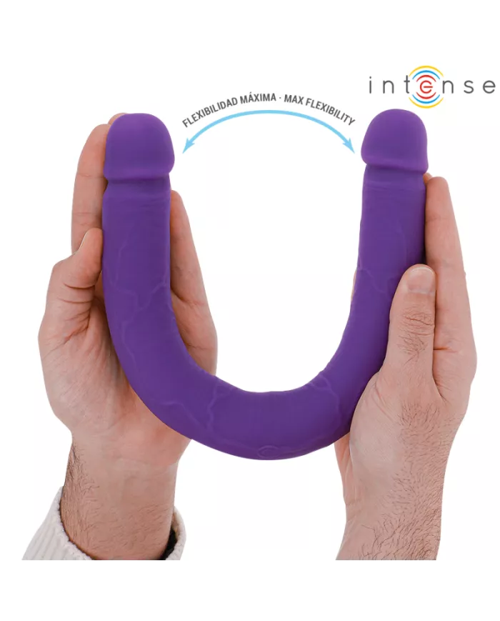 INTENSE - GUNTER DILDO DOUBLE VIBRATEUR 40 CM VIOLET TÉLÉCOMMANDE
