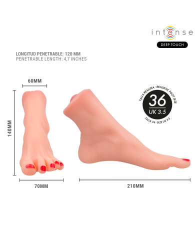 INTENSE DEEP TOUCH - GABBIE MASTUBADOR DEUX PIÈCES EN FORME DE PIED