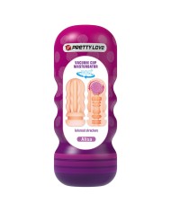 PRETTY LOVE - MASTURBATEUR LISSANT VAGINAL AVEC VENTOUSE ET TEXTURES INTERNES