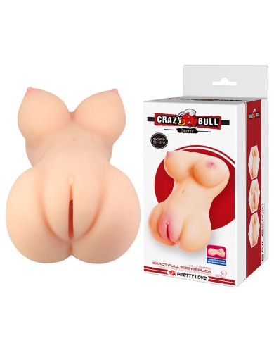 CRAZY BULL - METTE MASTURBATEUR RÉALISTE AVEC FESSES ET VAGIN EN CHAIR