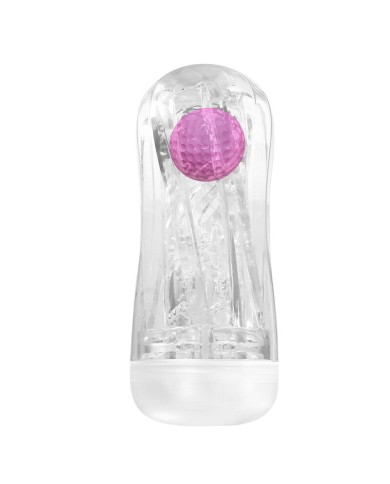 PRETTY LOVE - COUPE DE MASTURBATION TEXTURÉE À 360° TRANSPARENTE