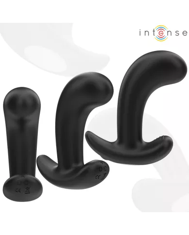INTENSE - CHANDLER ANAL PLUG 10 VIBRATIONS NOIR TÉLÉCOMMANDE