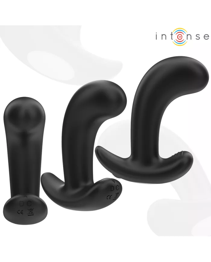 INTENSE - CHANDLER ANAL PLUG 10 VIBRATIONS NOIR TÉLÉCOMMANDE