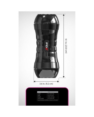 PDX EXTREME - WET PUSSIES SUPER FLIP-A-PUSSY OVER STROKER RÉVERSIBLE 21,6 CM