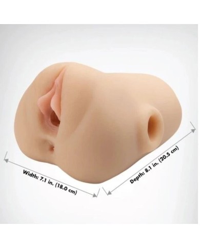 PDX PLUS - VISAGE RÉALISTE VAGIN PUSSY POUNDER SQUEEZE STROKER 18 CM