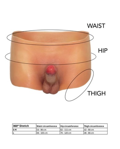 DÉSIR CACHÉ - ALTER EGO BOXERSHOT AVEC PÉNIS DE 18 CM TAILLE L