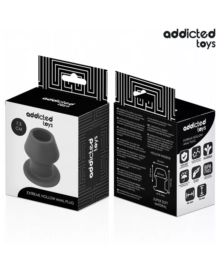 ADDICTED TOYS - PLUG ANAL CREUX EXTRÊME TAILLE S 7,5 CM